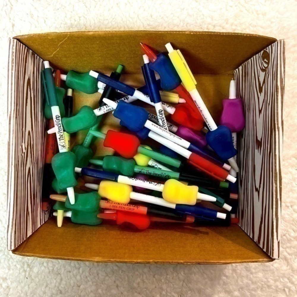 Pencil Grips with 24 Pens with Grippers Assortment